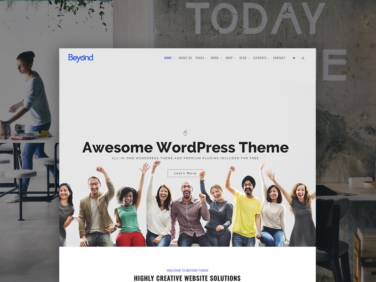 Beyond WordPress Theme - Responsive Multi-Purpose All-In-One Template