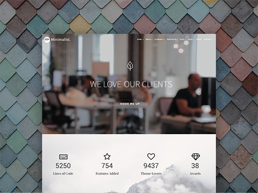 Minimalist WordPress Theme - Clean Website Builder