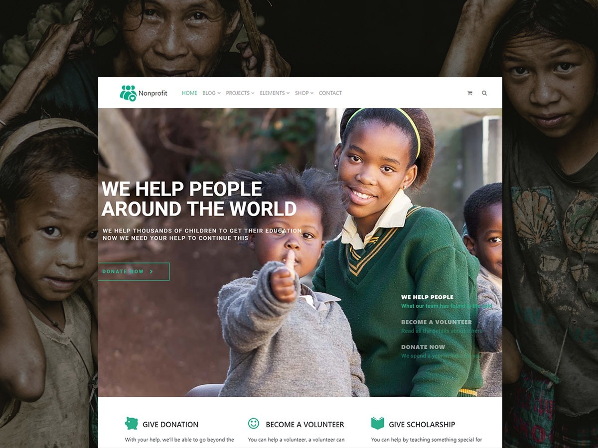 Nonprofit WordPress Theme - Charity & Donation Site Builder