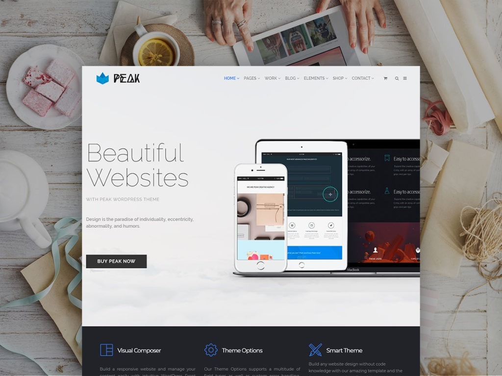Peak WordPress Theme - Responsive Multi-Purpose Retina Templates